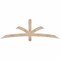 Ekena Millwork Davenport Smooth Timber Gable Bracket, Douglas Fir, 72"W x 24"H x 1 1/2"D x 3 1/2"F, 8/12 Pitch GBW072X24X0204DAV00SDF - alternate 1